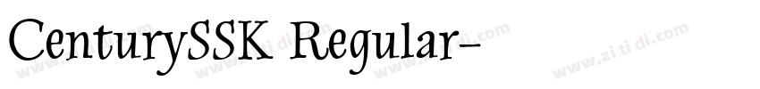 CenturySSK Regular字体转换